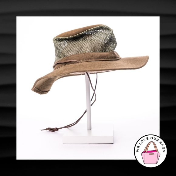 HENSCHEL HATS Other - NEW NWT HENSCHEL BREEZER 5321 CRUSHABLE OLIVE GREEN MESH SAFARI AUSSIE HAT SZ M